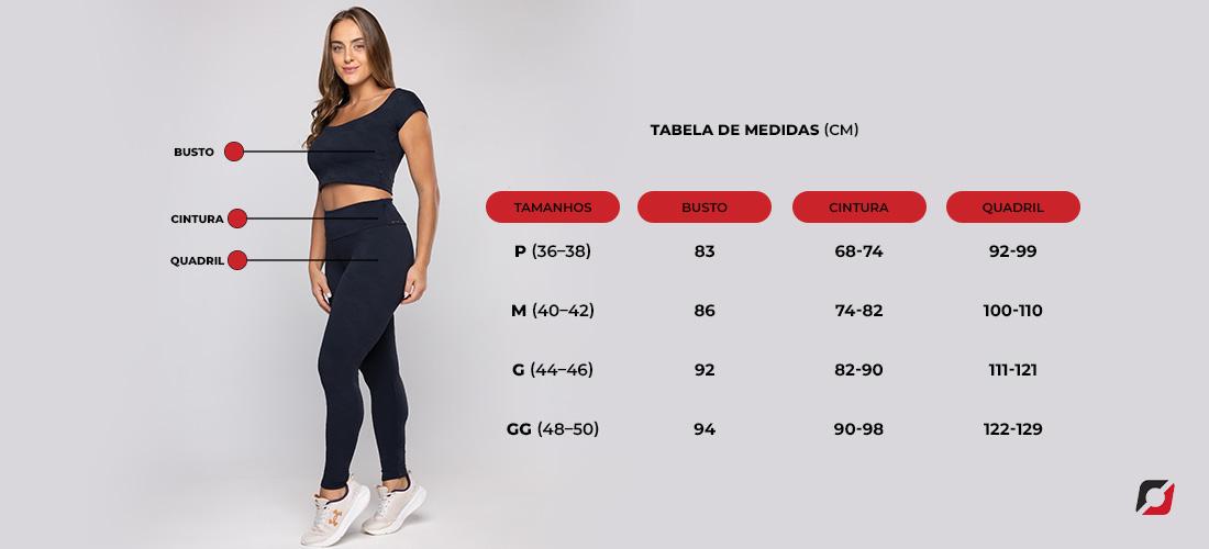 Tabela de medidas