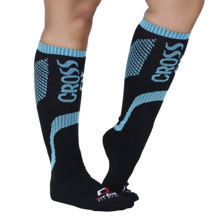 Meia Crossfit Academia Cano Longo Compressão Estampada Orbis