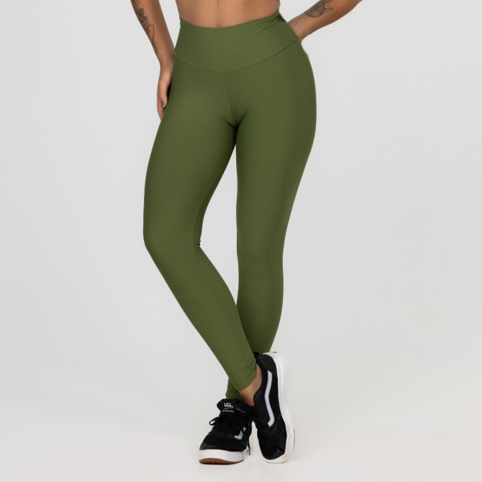 Calça Legging Fitness Feminina Cintura Alta blackout Poliamida