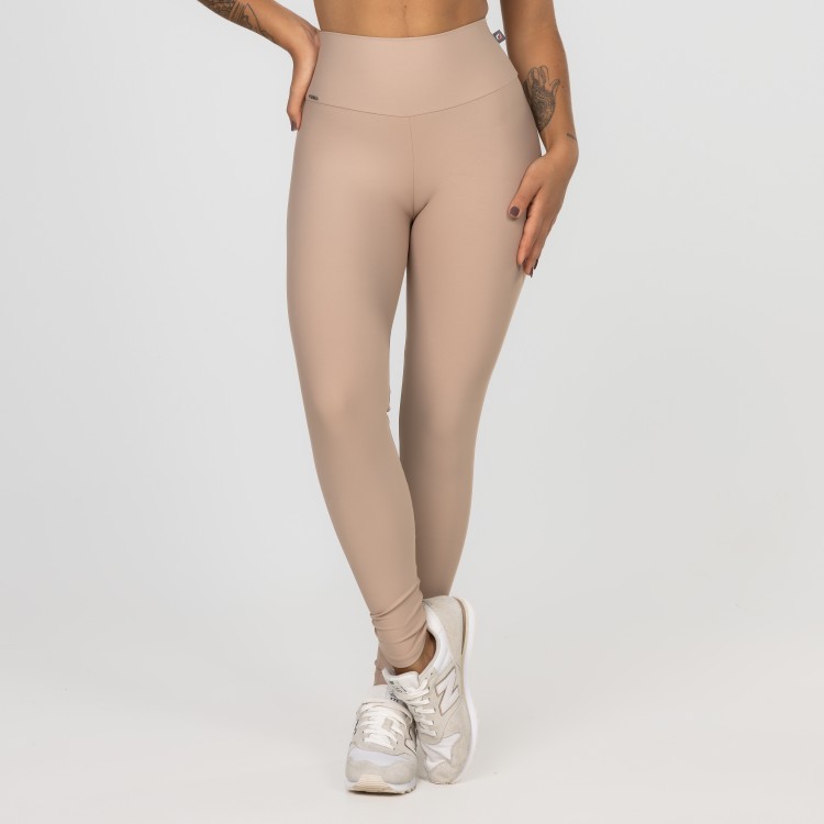 Calça Legging Fitness Feminina Cintura Alta blackout Poliamida