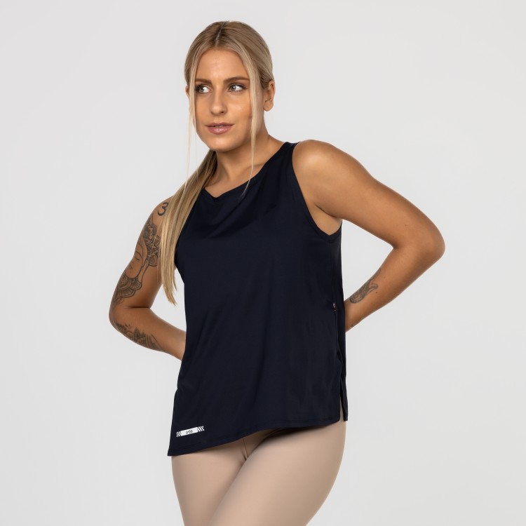 Camiseta Fitness Feminina Larginha Altura Média Poliamida