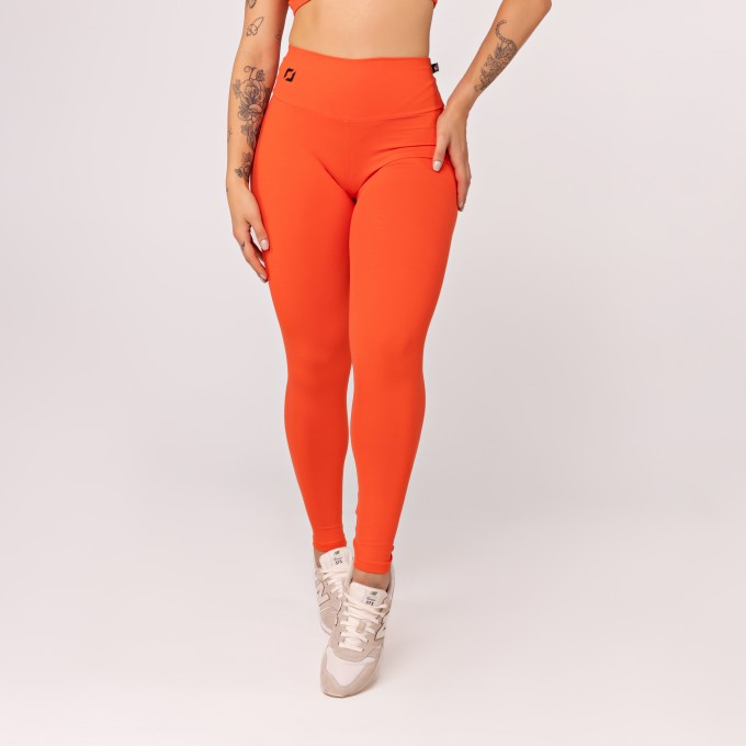 Calça Legging Feminina Lisa Cintura Alta Poliamida UV+
