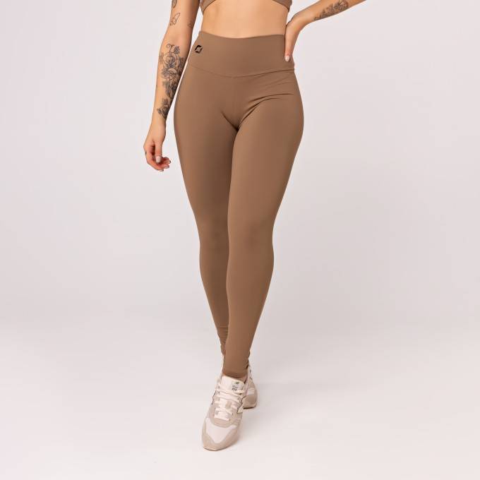 Calça Legging Feminina Lisa Cintura Alta Poliamida UV+ - Orbis Fitness