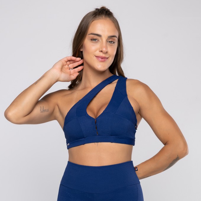 Top Fitness Feminino Sustentação Alças Largas Versáteis 3 em 1 e Bojo