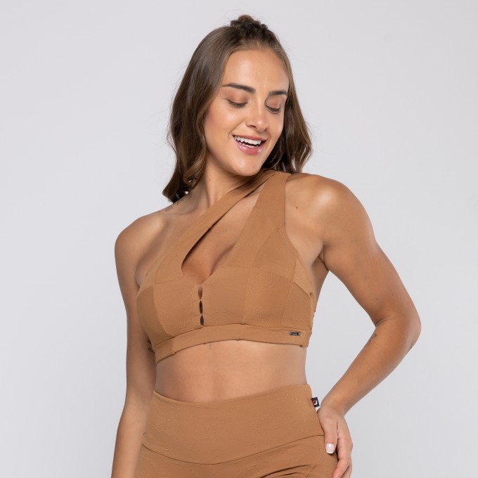 Top Fitness Feminino Sustentação Alças Largas Versáteis 3 em 1 e Bojo