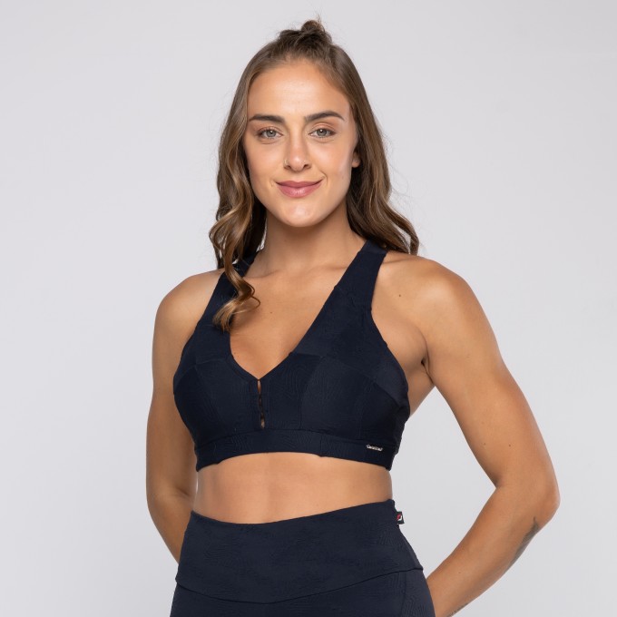 Top Fitness Feminino Sustentação Alças Largas Versáteis 3 em 1 e Bojo