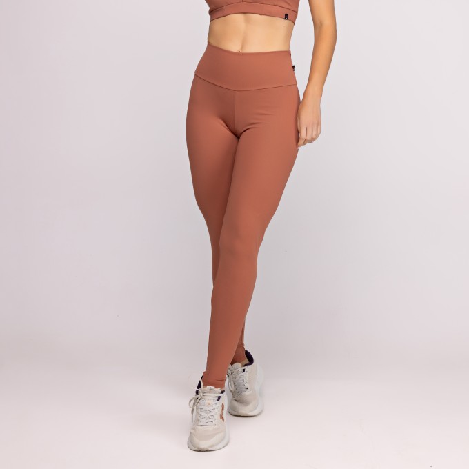 Calça Legging Fitness Feminina Cintura Alta Poliamida