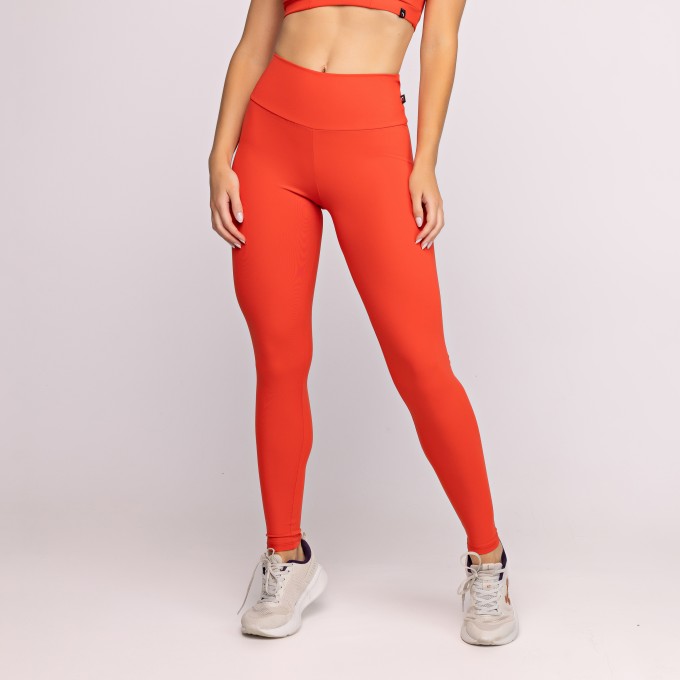 Calça Legging Fitness Feminina Cintura Alta Poliamida