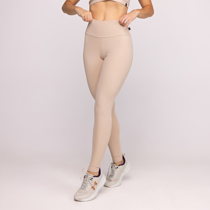 Calça Legging Fitness Feminina Cintura Alta Poliamida