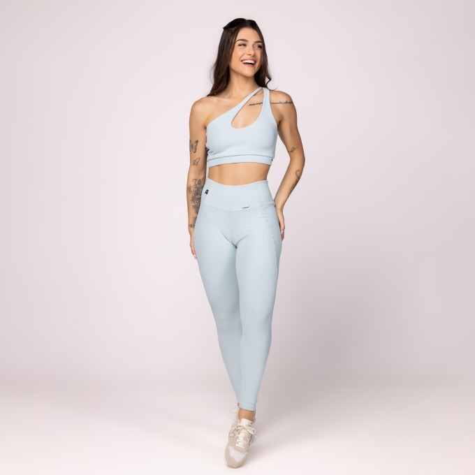Conjunto Fitness Feminino Legging Recorte