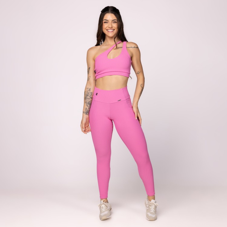 Conjunto Fitness Feminino Legging Recorte