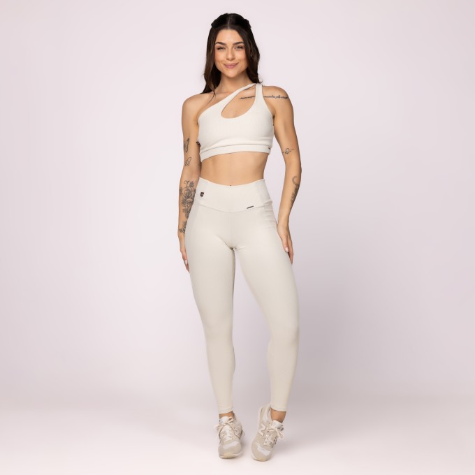 Conjunto Fitness Feminino Legging Recorte