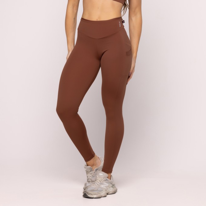 Calça Legging 2 Bolsos Fitness Feminina