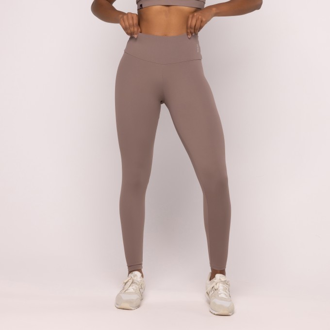 Calça Legging Lisa Fitness Feminina Compressão