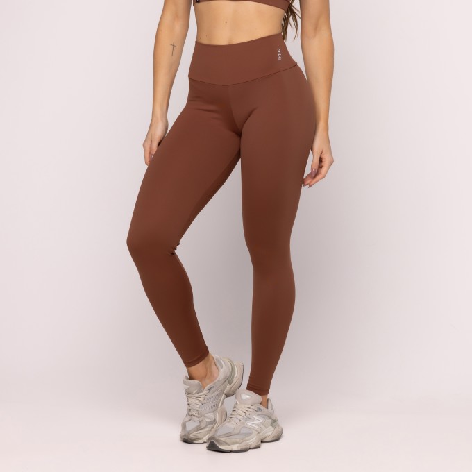 Calça Legging Lisa Fitness Feminina Compressão