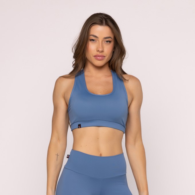 Top Nadador Fitness Feminino Liso