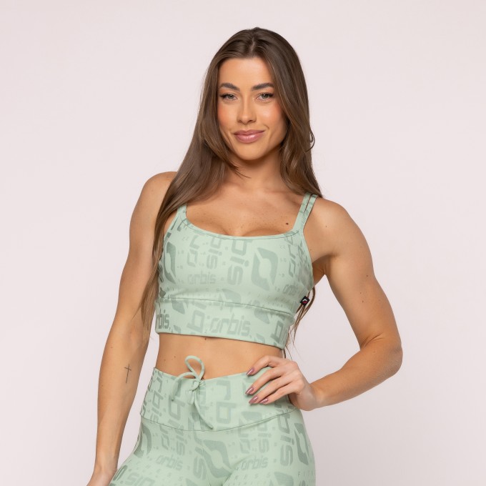 Top Fitness Orbis Feminino Bojo Removível  Poliamida