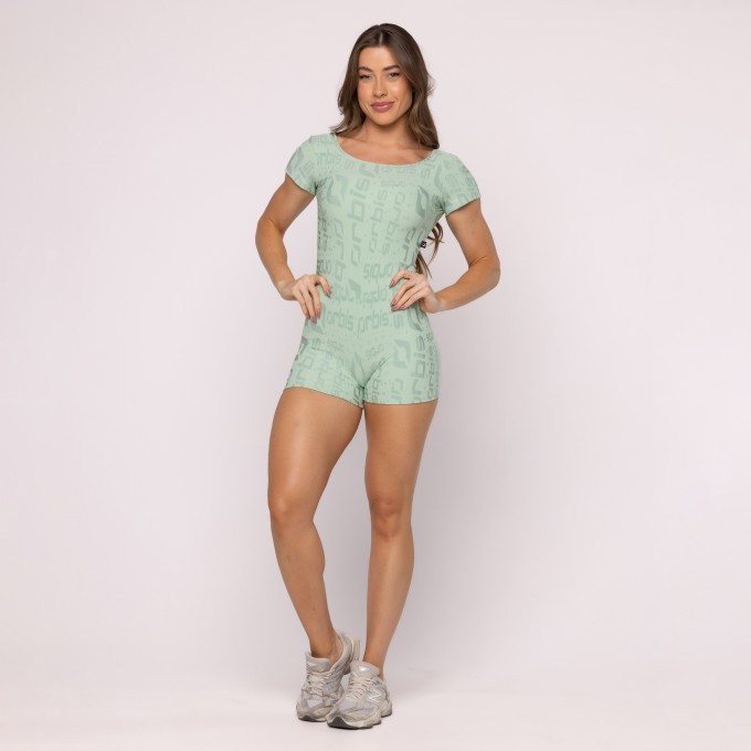 Macaquinho Manga Fitness Feminino Orbis