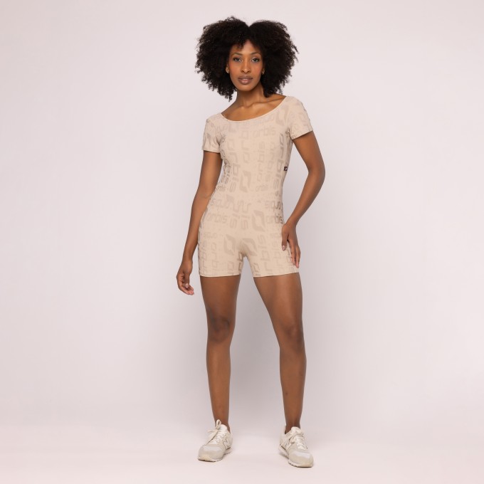 Macaquinho Manga Fitness Feminino Orbis