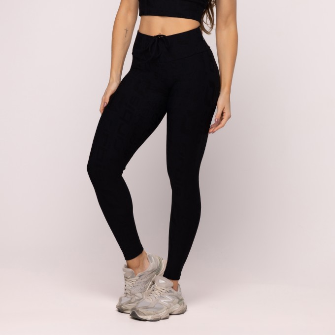 Calça Legging Cós Franzido Orbis Feminina Confortável