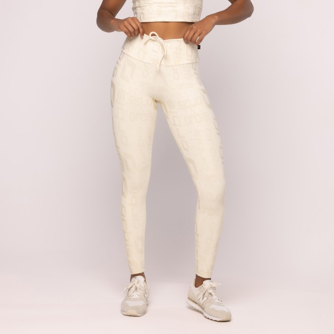 Calça Legging Cós Franzido Orbis Feminina Confortável