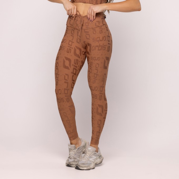 Calça Legging Cós Franzido Orbis Feminina Confortável