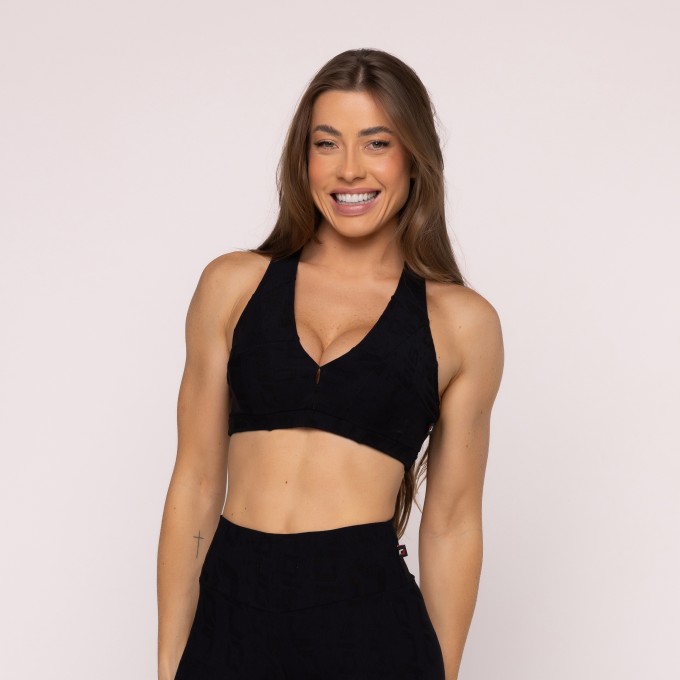 Top Fitness  3 em 1 Orbis Feminino Bojo Removível  Poliamida