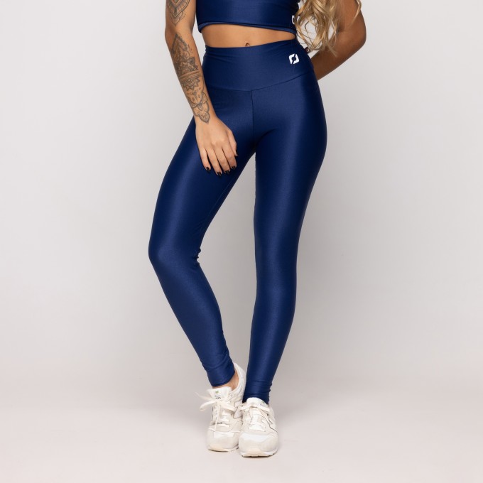Calça Legging Fitness Feminina Cós Alto Poliamida