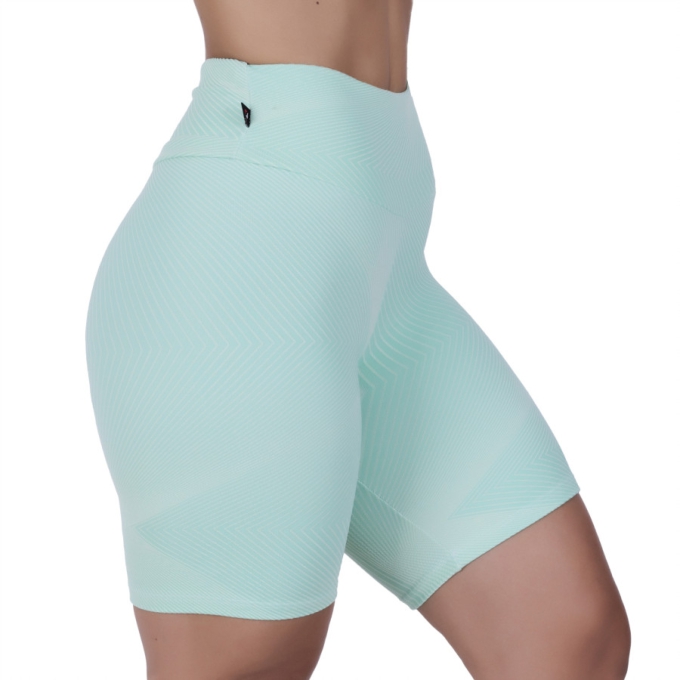 Bermuda Fitness Meia Coxa Jacquard Relevo Orbis - Verde,